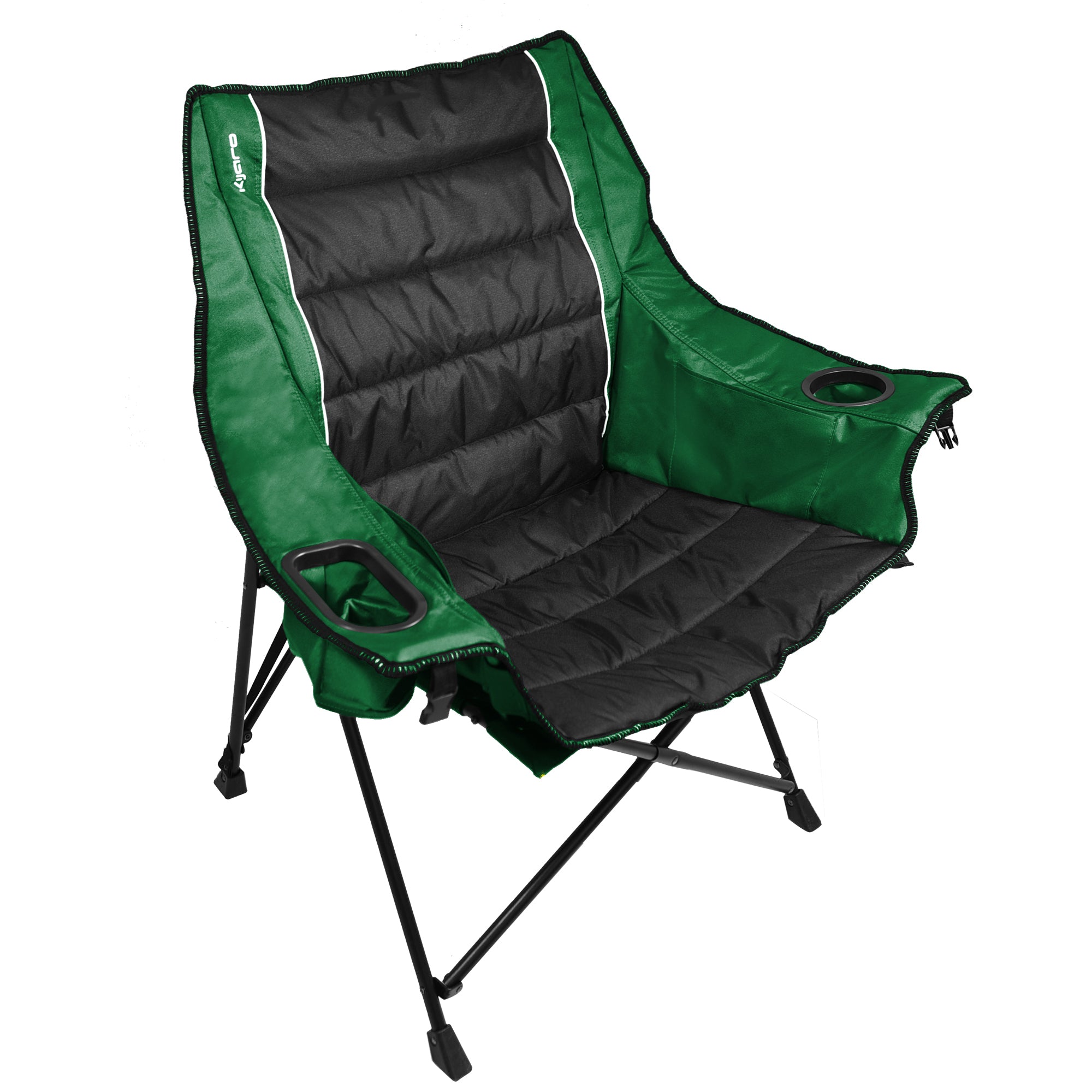 Quilted Club Chair - Jasper Green