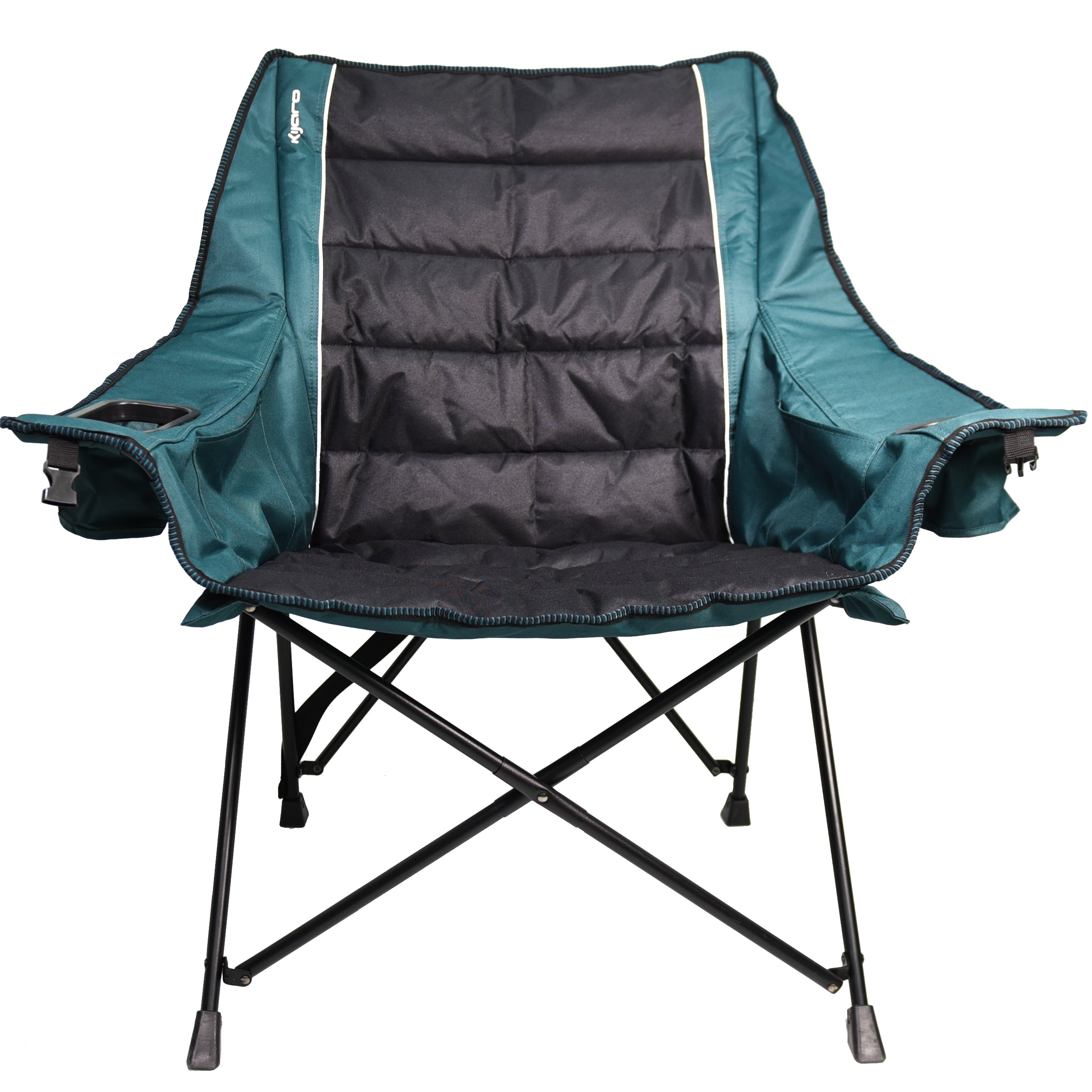 Quilted Club Chair - Cayman Blue Iguana