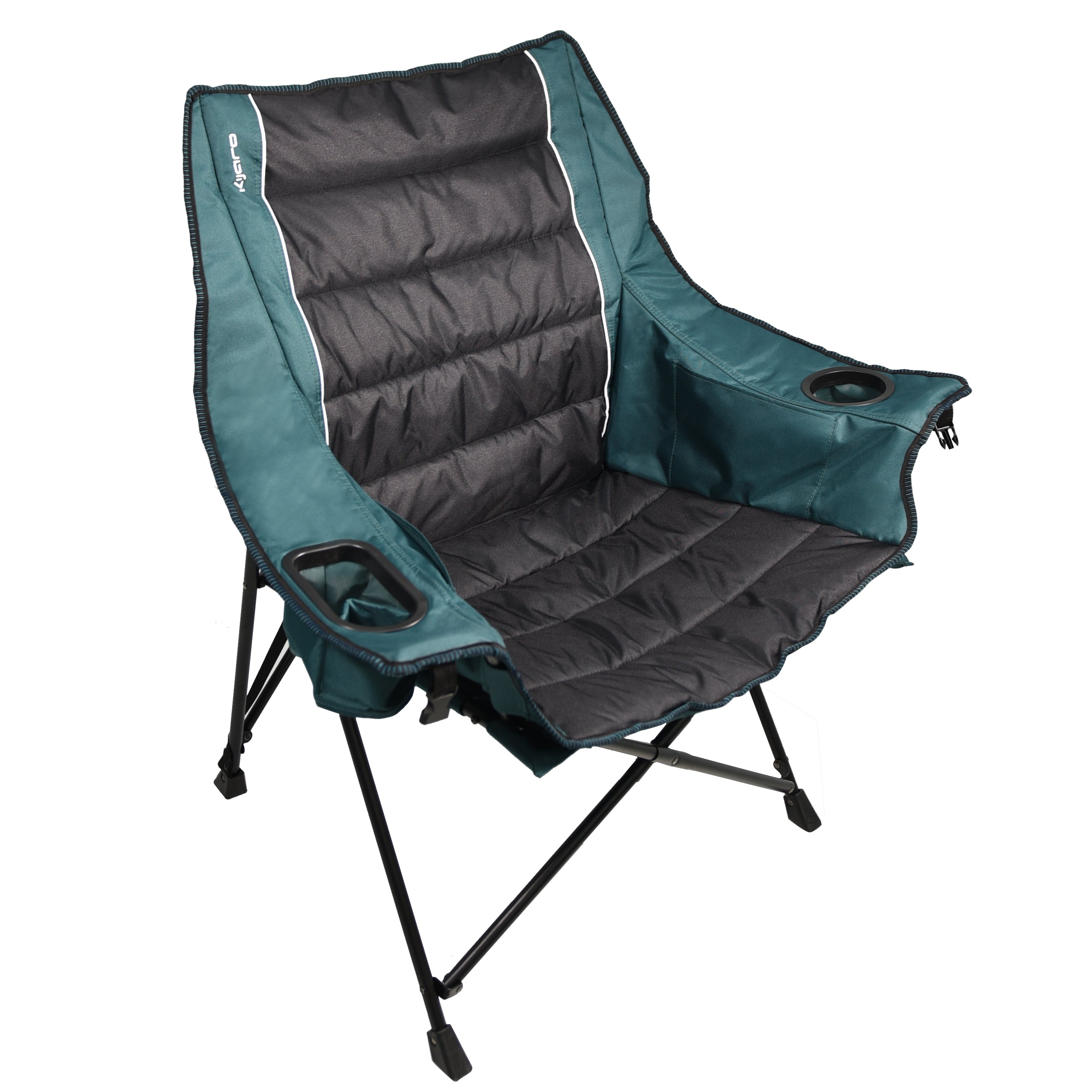 Quilted Club Chair - Cayman Blue Iguana