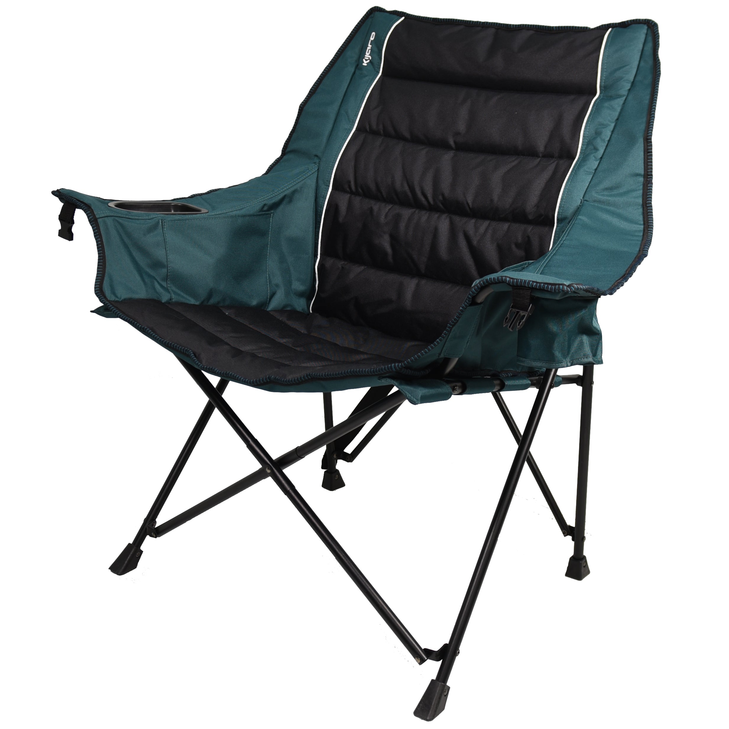 Quilted Club Chair - Cayman Blue Iguana
