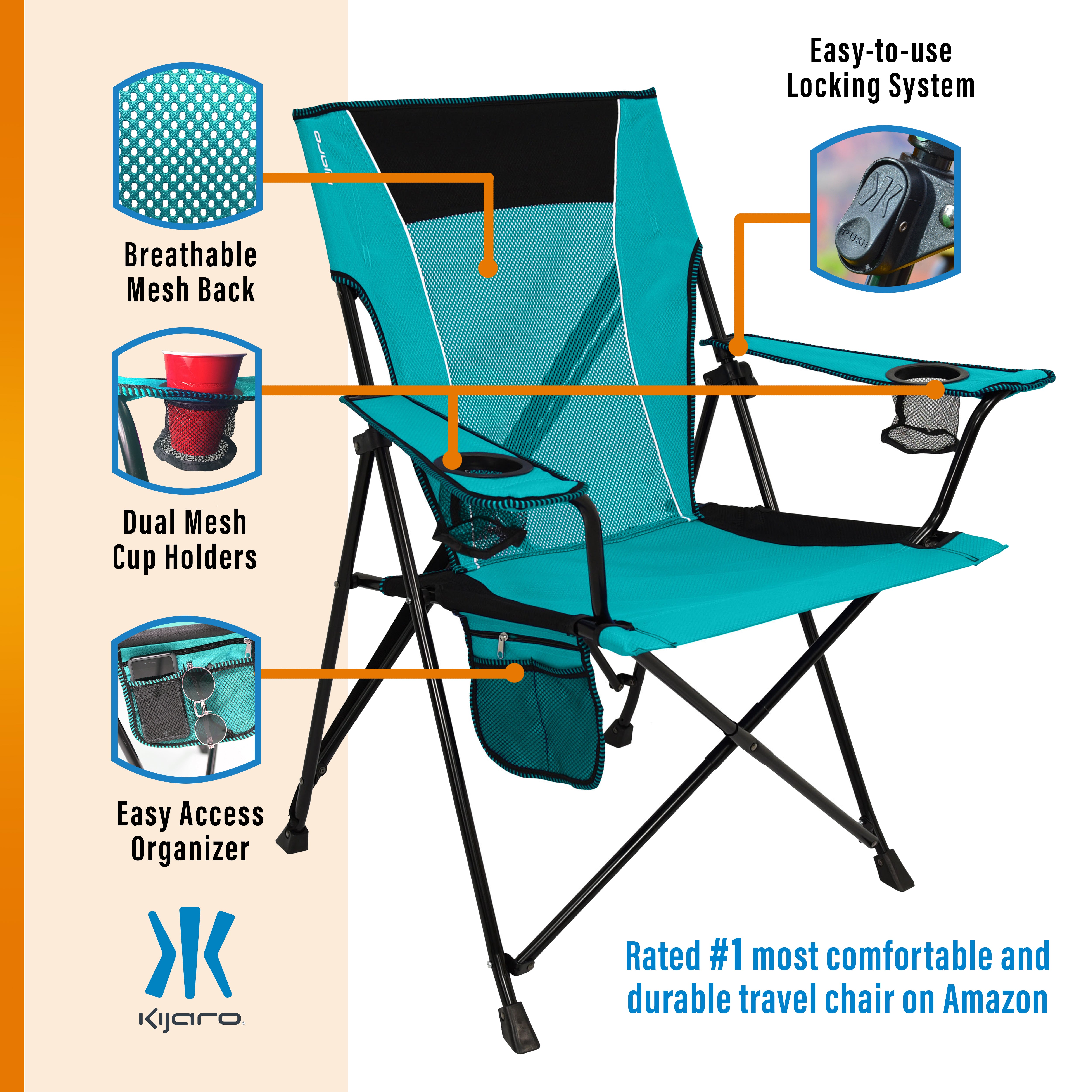 Dual Lock® Chair - 300 lb Weight Capacity