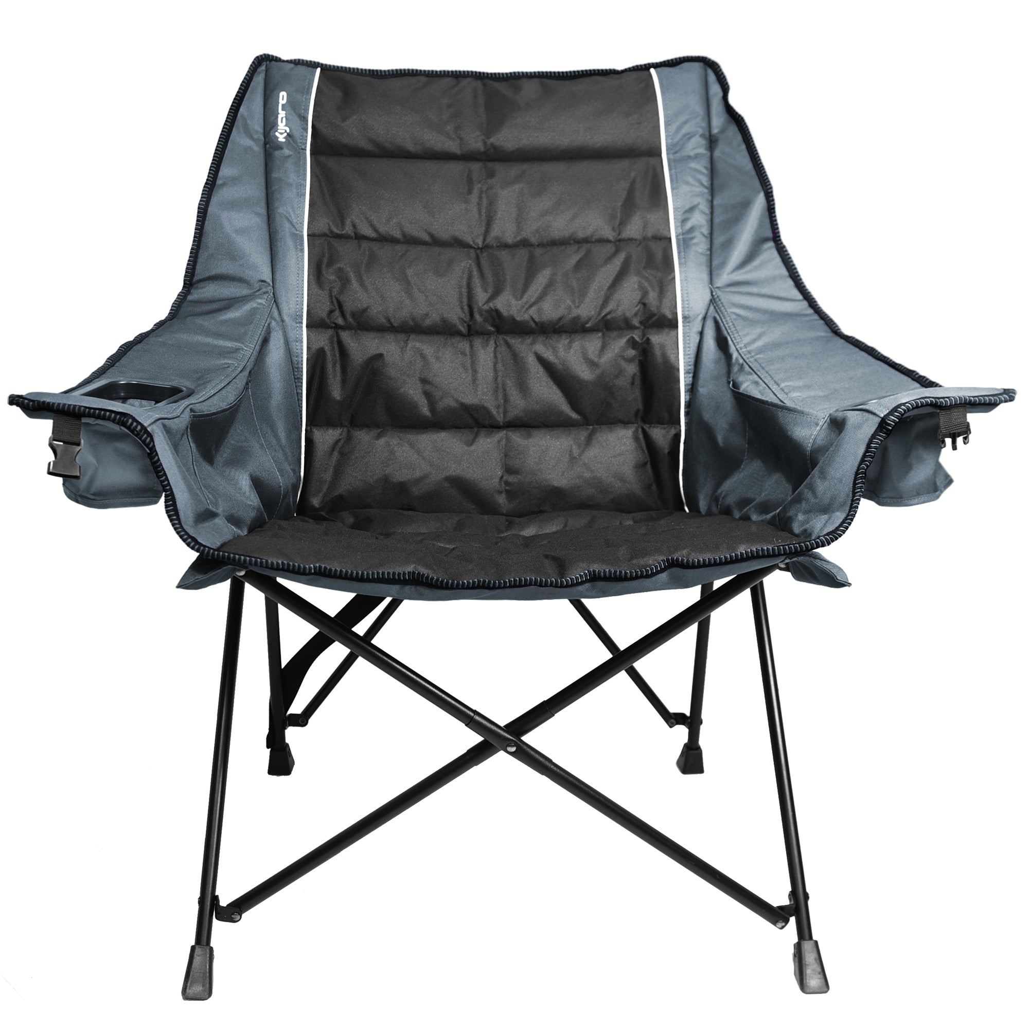 Quilted Club Chair - Hallett Peak Gray