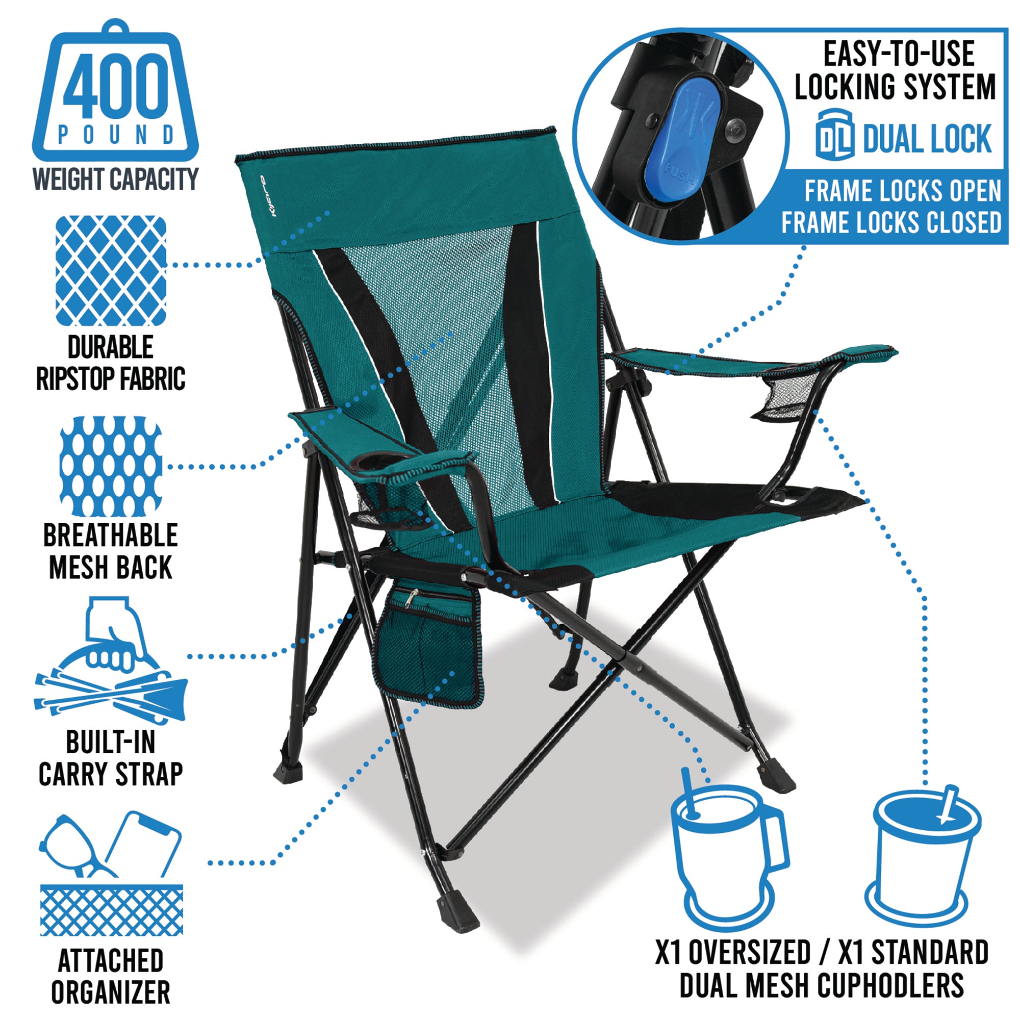 Arkansas Razorbacks Dual Lock® XXL Chair