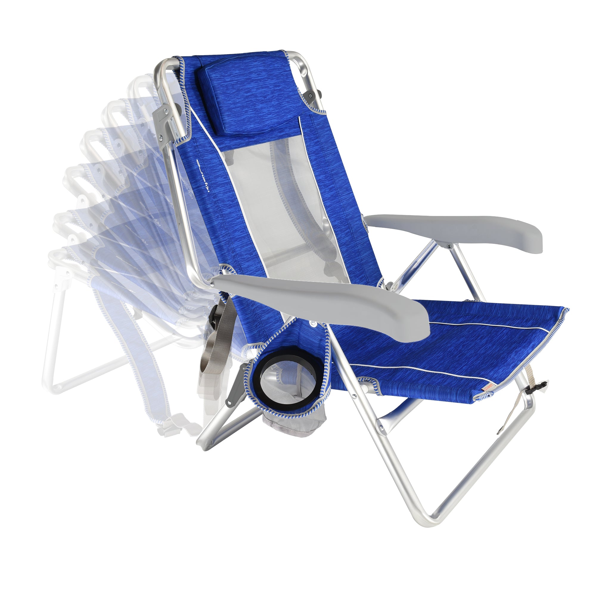 Sea Breeze 7 Position Reclining Beach Chair