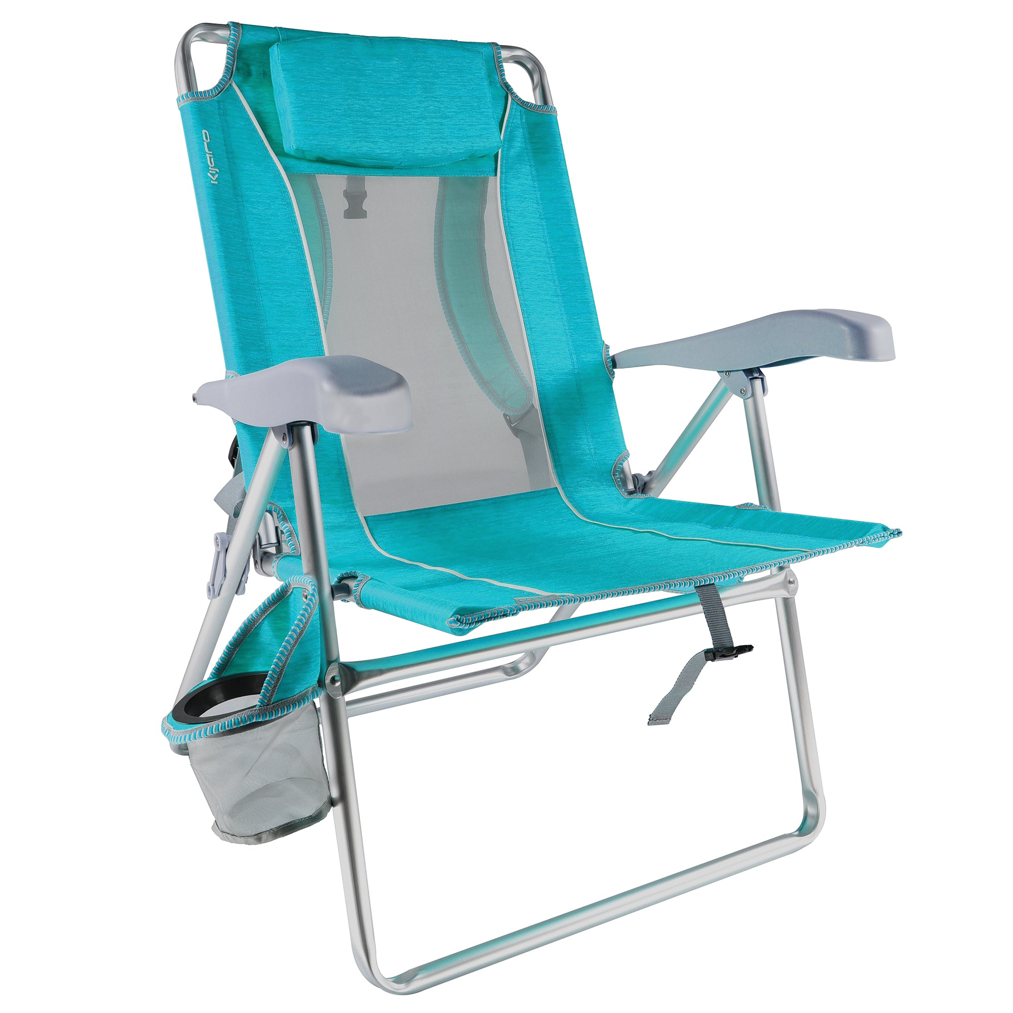Tidal Wave 5 Position Tall Reclining Beach Chair