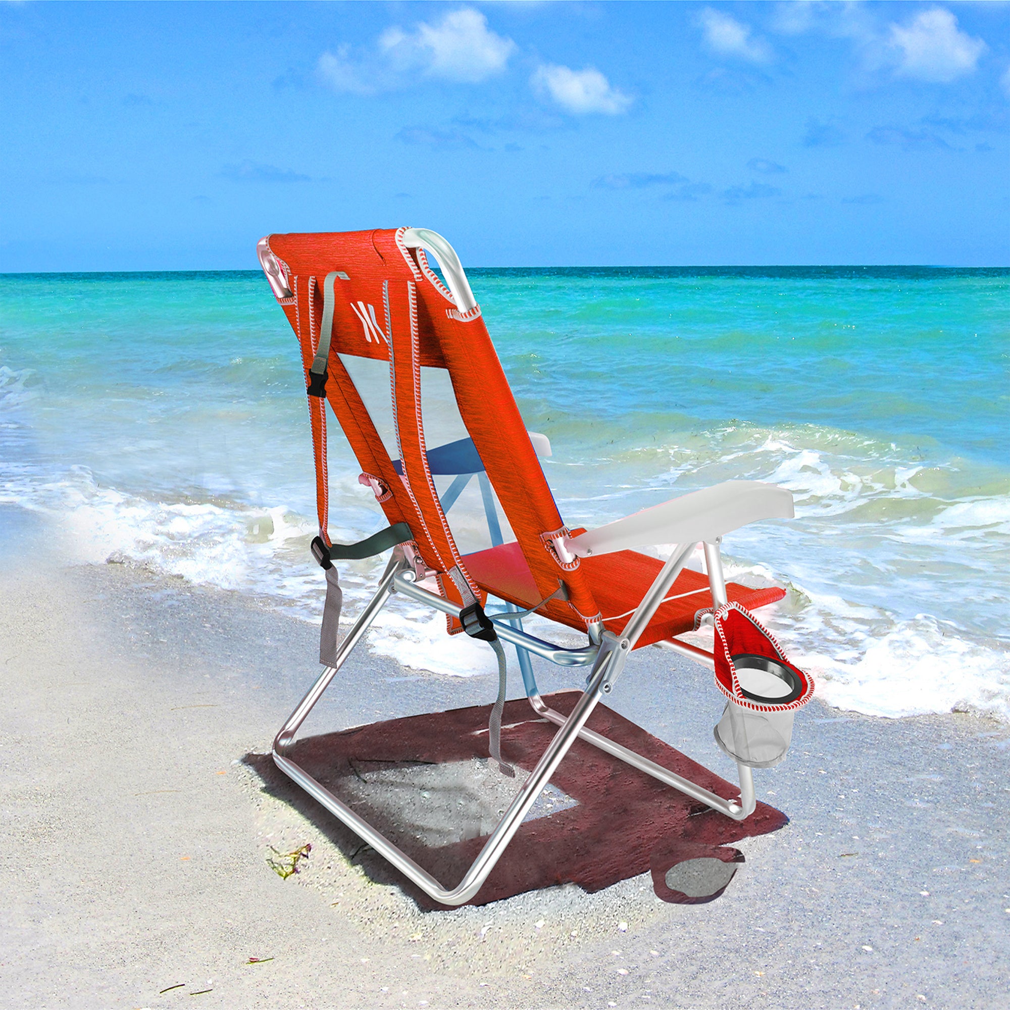 Tidal Wave 5 Position Tall Reclining Beach Chair
