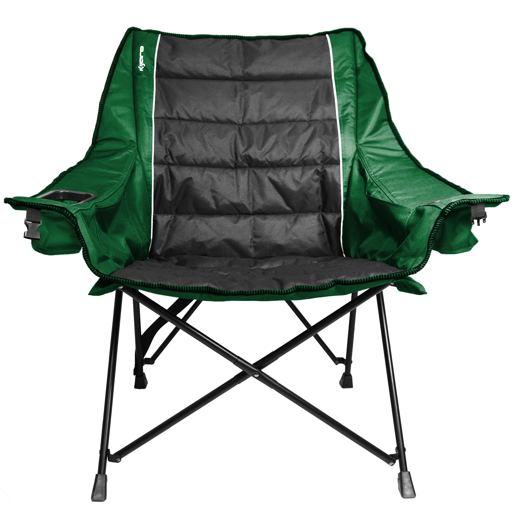 Quilted Club Chair - Jasper Green