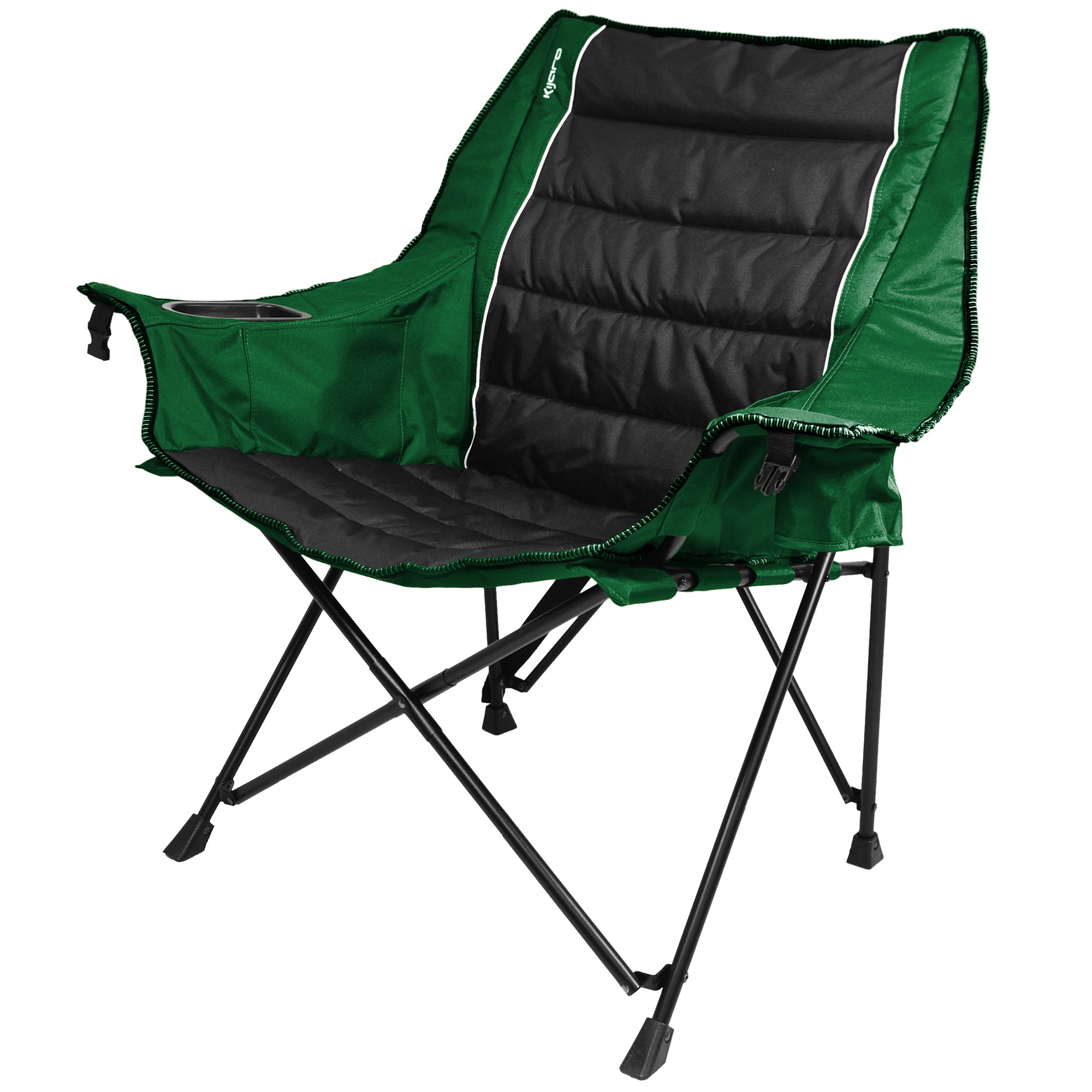 Quilted Club Chair - Jasper Green