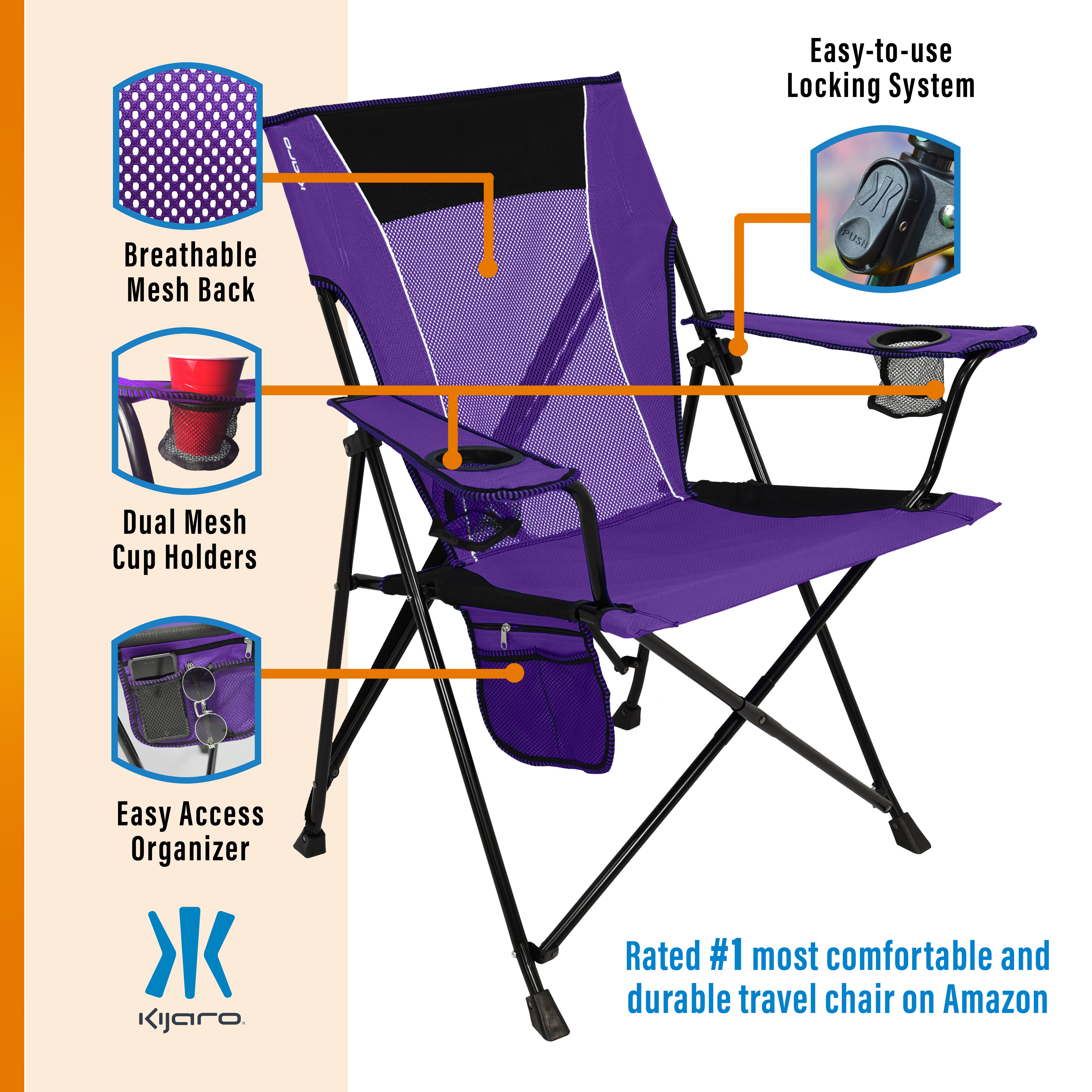 Dual Lock® Chair - 300 lb Weight Capacity