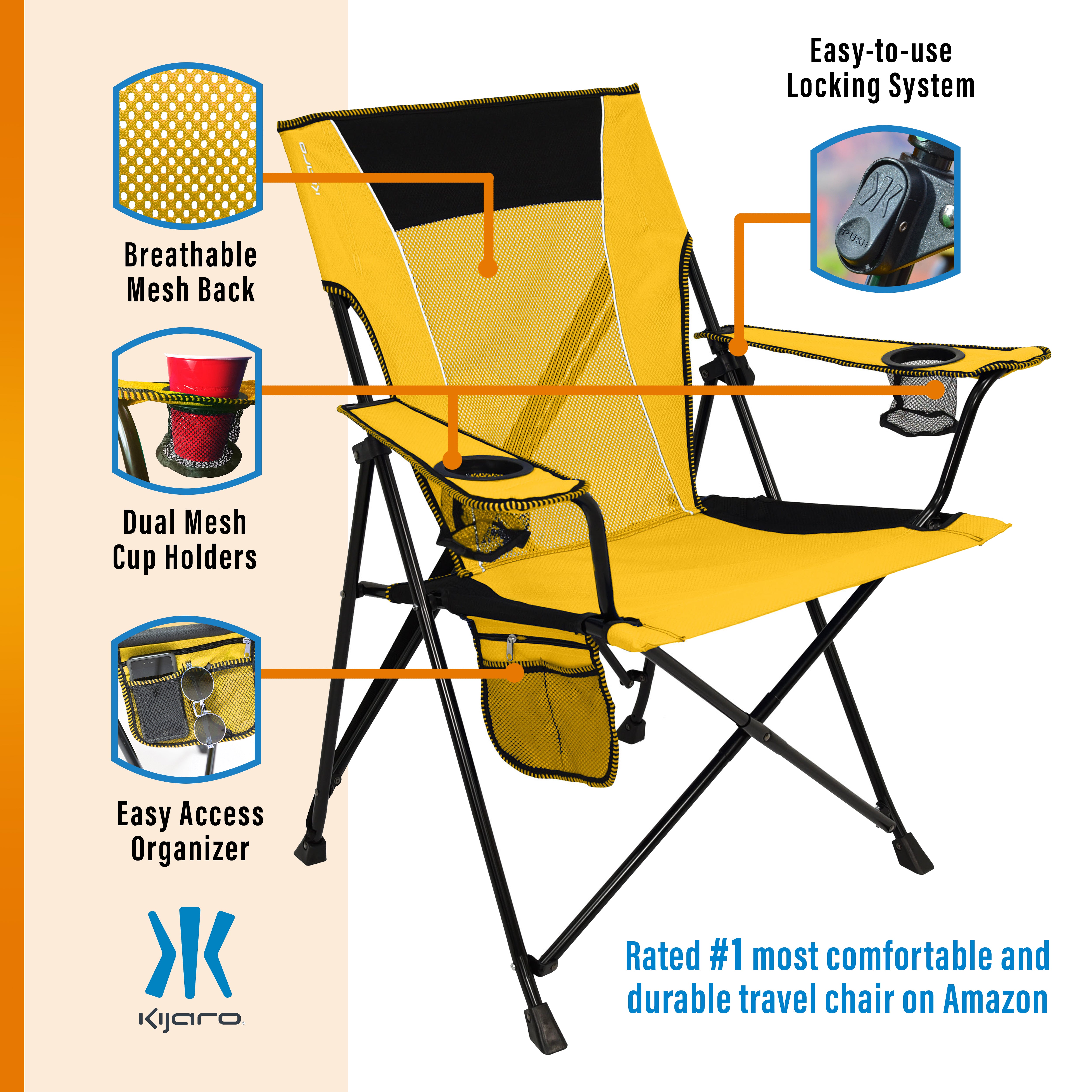 Dual Lock® Chair -  300 lb Weight Capacity