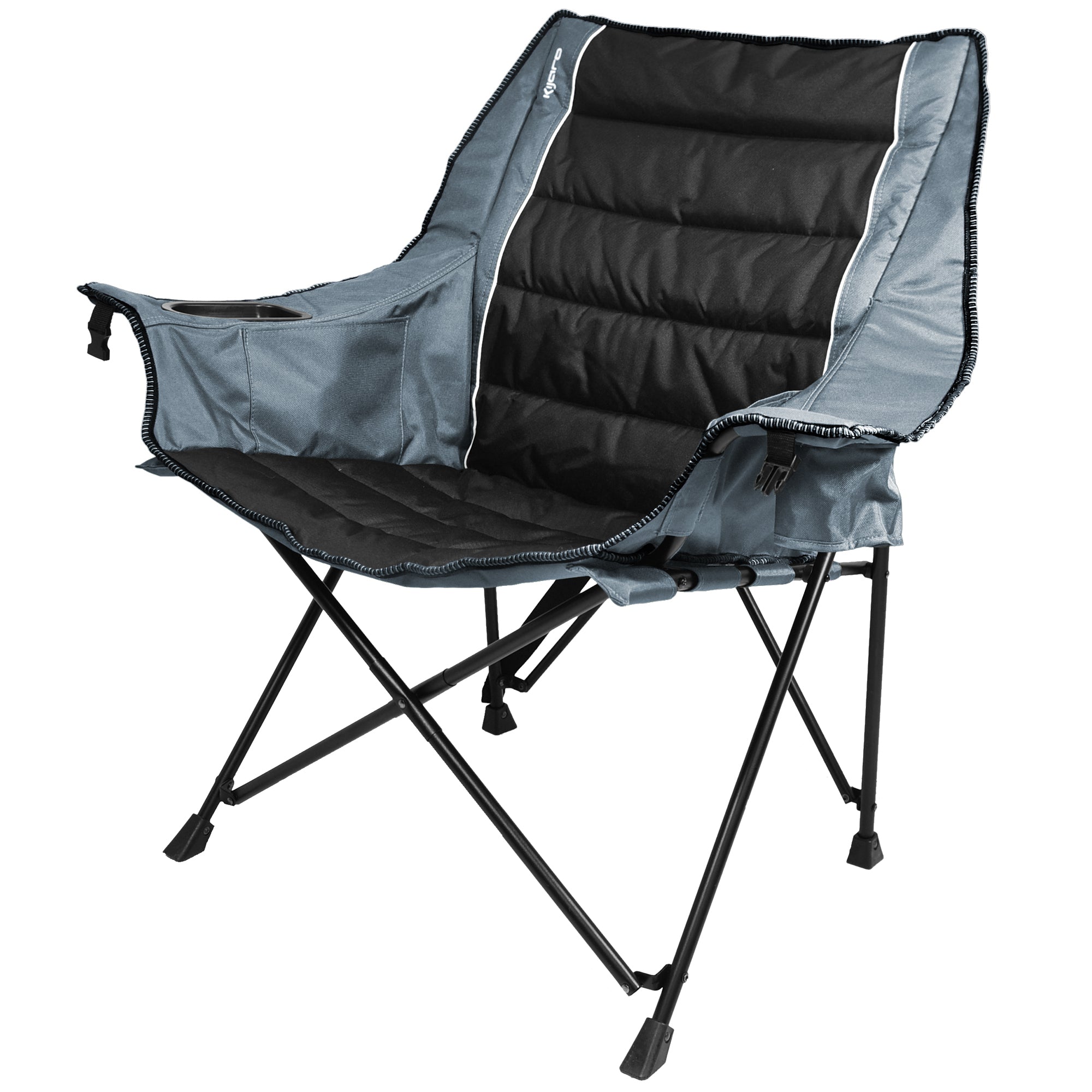 Quilted Club Chair - Hallett Peak Gray