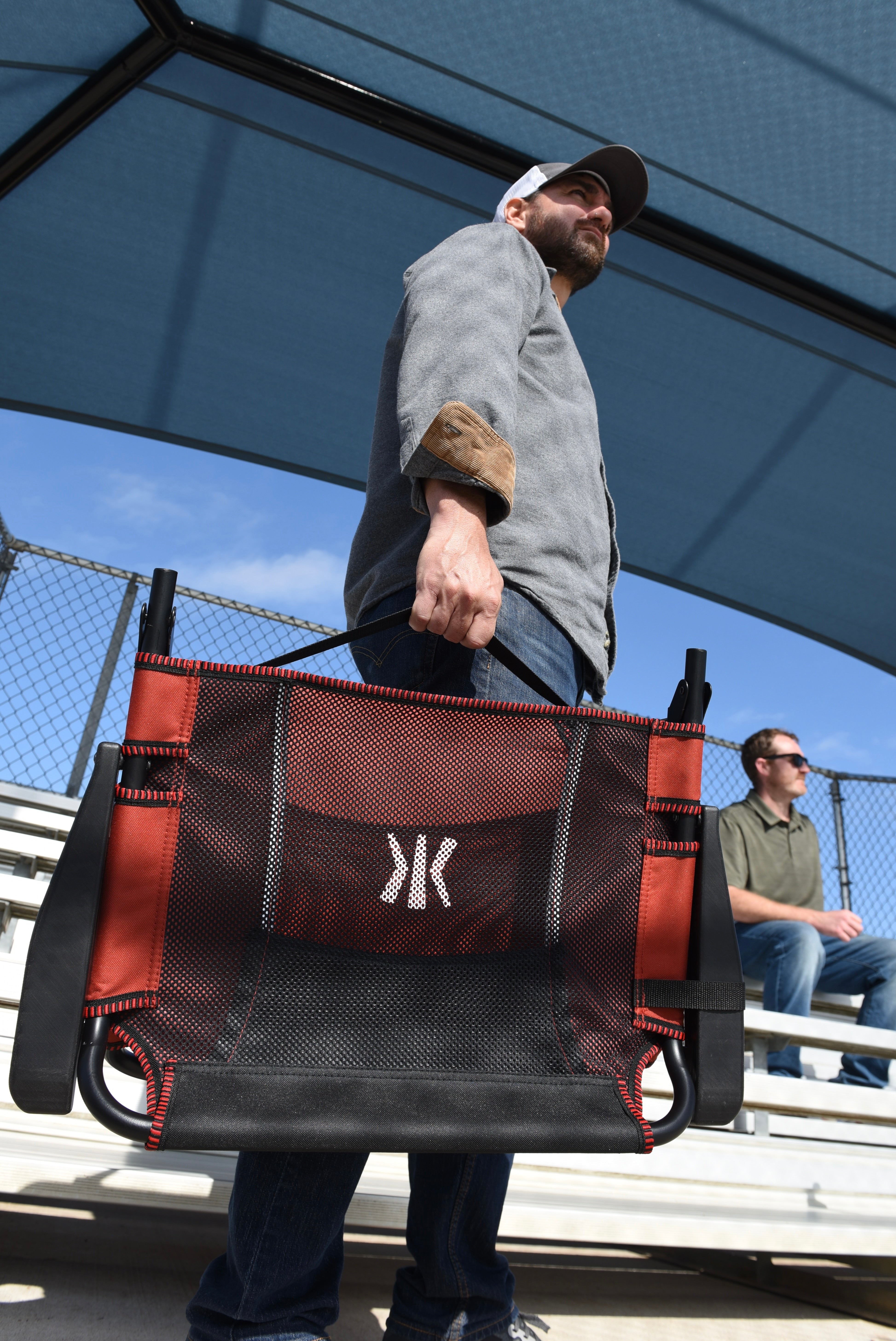 Dual Lock Stadium Seat with Arms