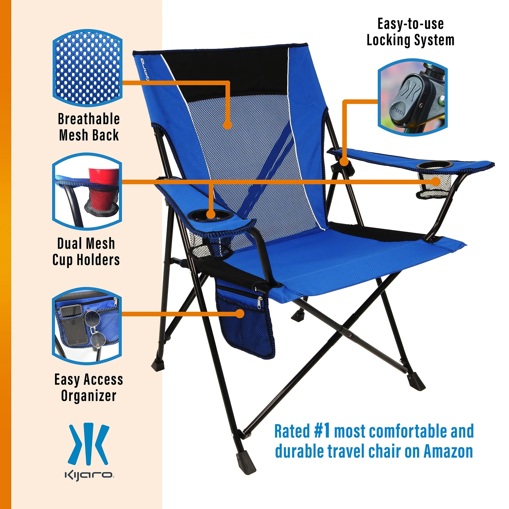 Dual Lock® Chair -  300 lb Weight Capacity